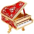 Swarovski Crystal Grand Piano Box Red Enamel