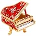 Swarovski Crystal Grand Piano Box Red Enamel