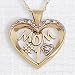 10K Gold #1 Mom Diamond Pendant with 18 Chain