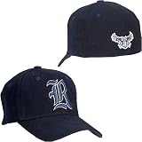 Top of the World Rice Owls Black 1-Fit Stretch Cap by Top of the World