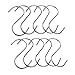PIXNOR Stainless Steel S Shaped Hooks 10pack for Home Kitchen and Garage - Size M