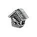 Zable(tm) Sterling Silver Bird House Bead / Charm