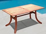 Vifah V189 59in. Atlantic Rectangular Outdoor Dining Table