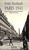 Paris 1941 : journal et correspondance (extraits) par Hartlaub