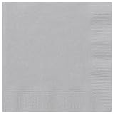 Silver Lunch Napkins [50]