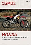More details of book titled: Honda Cr125R 1992-1997, Cr250R 1992-1996 (Clymer Motorcycle Repair)