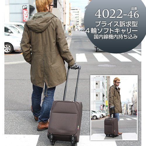 28L ソフトキャリーケース 4022-46