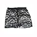SODIAL(R) Black Safety Lace Shorts Tights Under Pants Leggings Black for Ladies