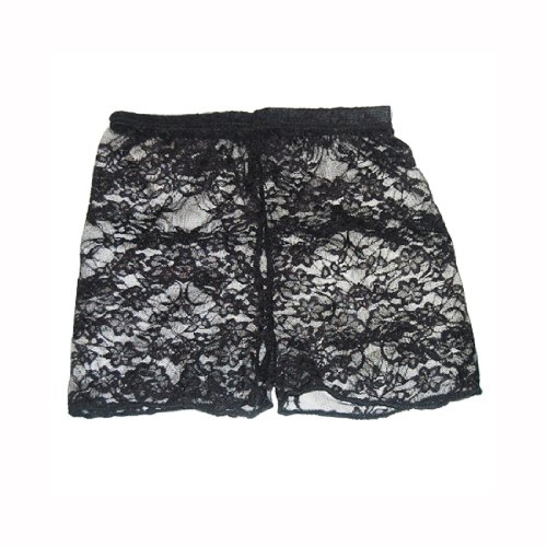 SODIAL(R) Black Safety Lace Shorts Tights Under Pants Leggings Black for Ladies