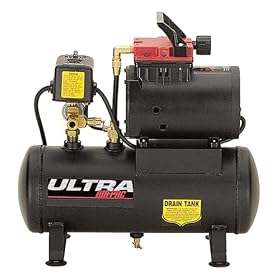 Thomas Compressors T-617HDN 4 Amp 1/2 Horsepower 2 Gallon Oil-Free Hot Dog Compressor
