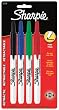 Sharpie Retractable Assorted Colors Fine Point Permanent Markers 4 Pack (32728)
