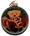 Hand Painted Glass Ornament, Panda and Teddy-Bear CO-126