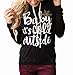 ZAWAPEMIA Womens Hoodies Baby It's Cold Outside Printed Pullover