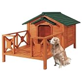 【激安特価】【送料無料】デッキ付き犬舎●大型（犬小屋）