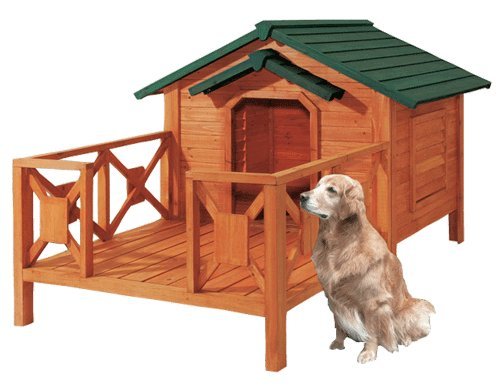 【激安特価】【送料無料】デッキ付き犬舎●大型（犬小屋）