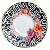Versace by Rosenthal Hot Flowers 4-Inch Espresso Saucer