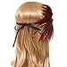 eforpretty 1920s Flapper Headband Holiday Party Headpiece Burgundy Downton Abbey