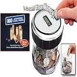 EZ-COUNT DIGITAL COIN COUNTER AND SORTER WITH 100 ASSORTED COIN WRAPPERS