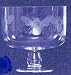 Individually Hand Etched Honeybee Glass Trifle Bowl 7.5
