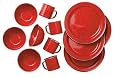 GSI Outdoors Pioneer 12 Piece Red Enamel Table Set
