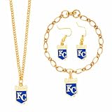 MLB Kansas City Royals Colored Logo Jewelry Set