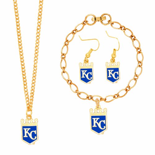 MLB Kansas City Royals Colored Logo Jewelry Set