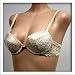 : Jasmin $23 Beige Satin Sexy V Bra #2566 sz 32A 34A 36A