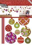 1art1 43051 Wand-Tatoos Weihnachten, Weihnachtskugeln Poster-Sticker 70 x 50 cm