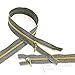 Set of 3 Gold Lurex Invisible Zippers, 18