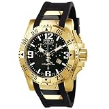 Invicta Men's 6268 Reserve Collection Chronograph 18k Gold-Plated Black Rubber Watch