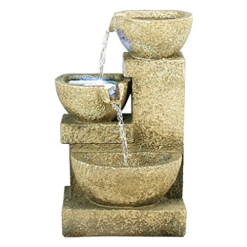 Design toscano villa fortino cascading garden fountain