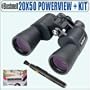 Bushnell 20X50 Powerview Porro Prism Binoculars + Accessory Package - Bushnell ABUS20X50PVPPK1