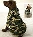 Dog Sweatshirt - Green Camo Dog Hoodie - Medium