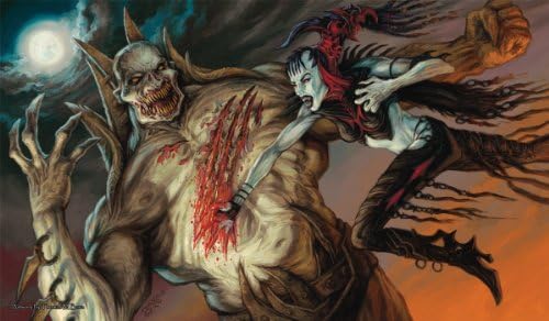 Artists of Magic Premium Playmats: Nosferatu VS ZOMBIELORD w/Artwork by Thomas Baxa Play Mat