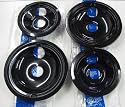 2 of WB31M20 and 2 of WB31M19 GE Range Cooktop Porcelain Drip Pan Bowls