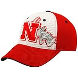 Top of the World Nebraska Cornhuskers Scarlet Wild Card Mesh Flex Fit Hat