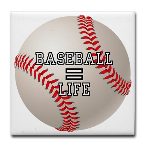 Tile Coaster (Set 4) Baseball Equals Life