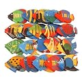 Deko-Fische aus Holz, kleine Streufische, 20 St�ck