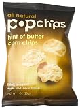 Popchips Hint Of Butter Corn Chips, 1.0-Ounce Bags (Pack of 36)