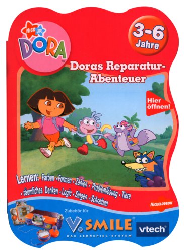 Childrens Toyshop  Spielwaren : Vtech 80-092284 - V. Smile Lernspiel Doras Reparatur-Abenteuer