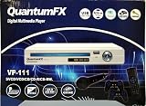 Quantum Fx VP-110 Multi Region / All Region / Multizone PAL/NTSC DVD / VCD / SVCD / CD / CD-R / CD-RW Player with Front USB, Karaoke Function, Microphone & 2 Game Controllers (PLAYS ALL DVDS FROM ALL OVER THE WORLD, 110-220V FOR WORLDWIDE USE)
