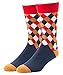 JYinstyle Men's Classic Colorful Cotton Crew Socks 7 Pack