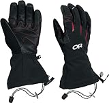 IMAGE OF Outdoor Research Alpine Alibi II Gloves (Black/Red, Medium)