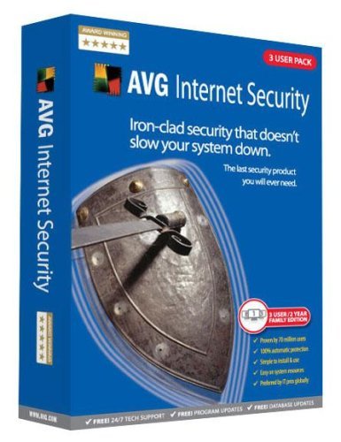 Grisoft AVG Internet Security 3-User 2-Year Family Edition [OLD VERSION]