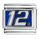 Nascar #12 Licensed Italian Charms