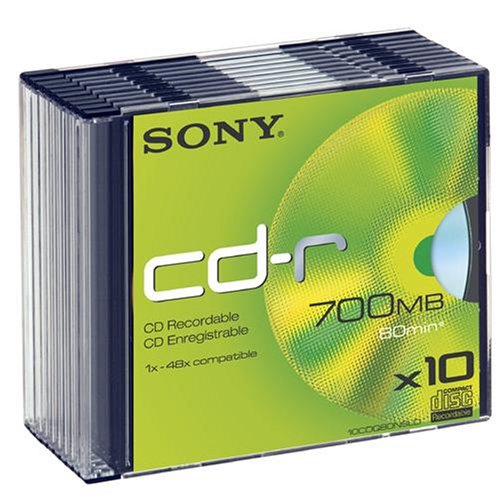Childrens Toyshop  Electronics : Sony CDR slim pack x10