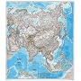 Asia Political Map Maps Art Poster Print, 34x38