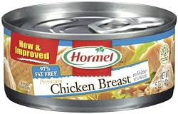 Hormel Premium Chicken Breast in Water with Rib Meat, 97% Fat Free, 5-Ounce Cans (Pack of 12)