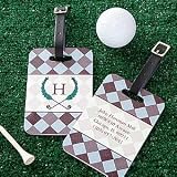 Golf Pro Personalized Golf Bag Address Tag