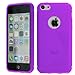 Eco-Fused Case Bundle for iPhone 5C including 10 Flexible Silicone Cases and Microfiber Cleaning Cloth (clear / grey / black / green / orange / red / hot pink / purple / blue / light blue)